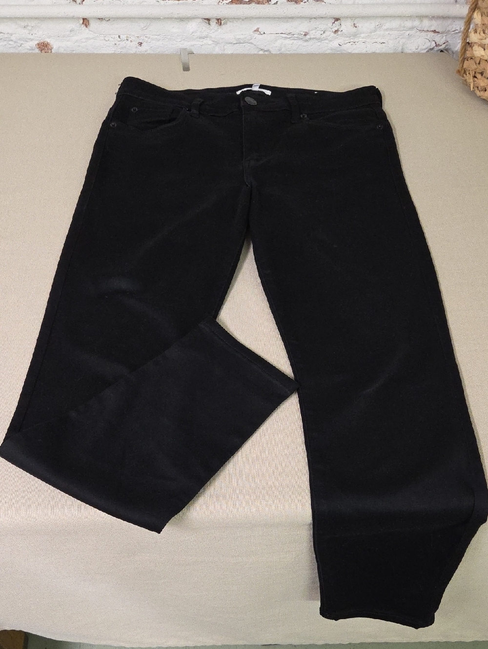 STS Blue Emma Mid Rise Women's Black Straight-Leg Jeans Sz 30